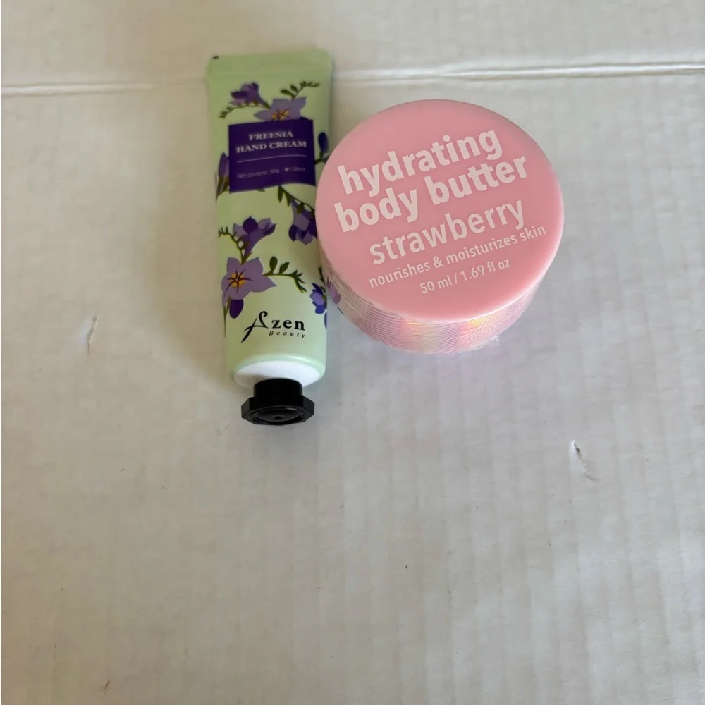 NEW Bundle 2 Hand Cream Freidha and Hydrating Strawberry Body Butter